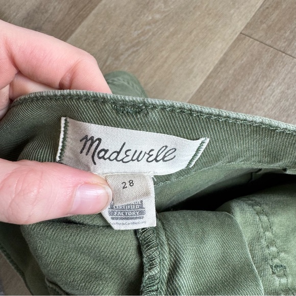 Madewell The Perfect Vintage Fatigue Short Olive Green Shorts - Picture 4 of 6